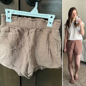 Gauze Linen Shorts